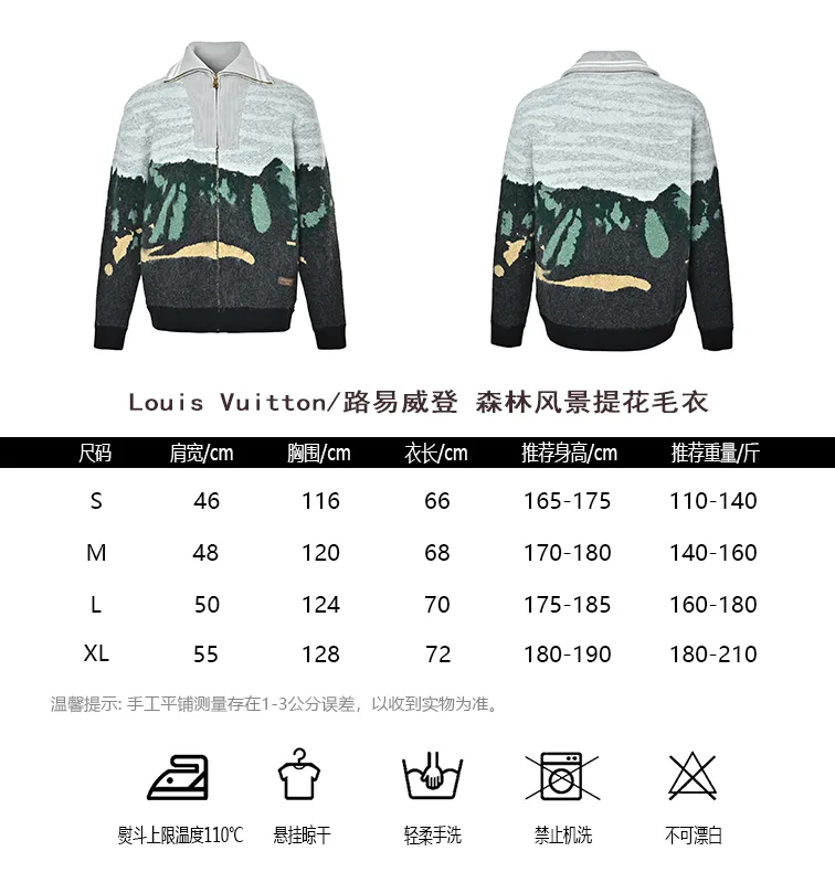 Louis Vuitton/Louis Vuitton forest landscape jacquard sweater